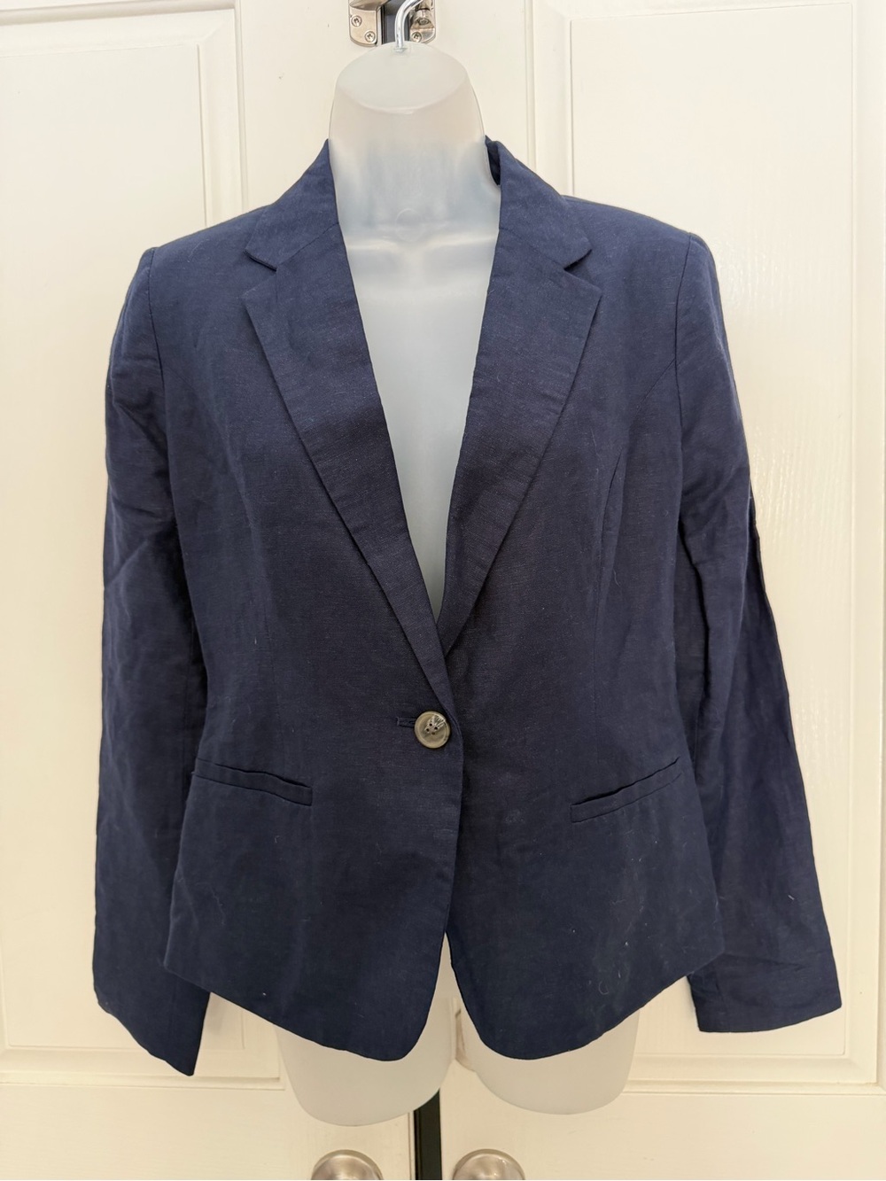 A New Day Navy Single-Button Blazer Sz 4